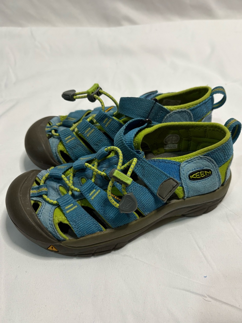 Keen Hybrid Sandals Youth Size 1 Hiking Swim Water Blue Green